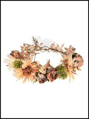 Artificial Flower Crown Eucalyptus Halo Headpiece Photo Prop Silk